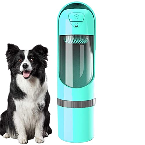 Fivetoo Tragbarer Reise-Wasserflaschenspender, ziehbarer großer Hunde-Wasserspender mit Snack-Aufbewahrungsbecher, auslaufsichere Trinkflasche, Haustier-Begleitbecher für Spaziergänge, Wandern, Reisen von Fivetoo