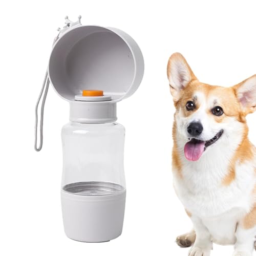 Hunde-Wasserflasche, 400 ml, geruchlose Reise-Trinkflasche, Reisezubehör für Wandern, Spazierengehen, Reisen, Camping, Picknick Fivetoo von Fivetoo