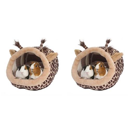 Fivetwofive 2X Igel Meerschweinchen Bett ZubehöR KäFig Spielzeug Bartagame Haus Hamster Liefert Lebensraum, L von Fivetwofive