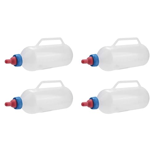Fivetwofive 4X 1L Lamm Stillflasche Fütterung Ziegenmilchflasche mit Kunststoff Langlebig von Fivetwofive