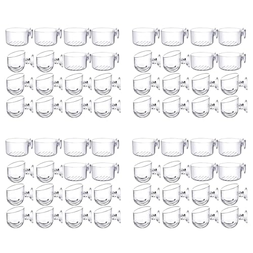 Fivetwofive 64 Stück Wasserpflanzenbecher, Transparenter Wasserpflanzentopf Aus Acryl mit Saugnapf, Aquariumdekoration in 2 Formen Fivetwofive 64 Stück Wasserpflanzenbecher, Transparenter Wasserpflanzentopf Aus Acryl mit Saugnapf, Aquariumdekoration in 2 Formen von Fivetwofive