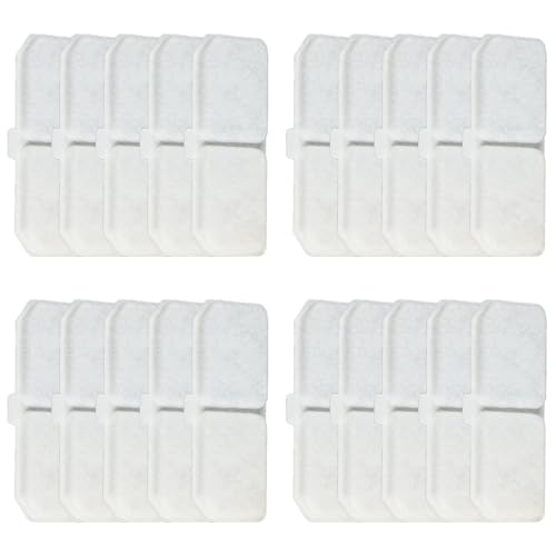Fivetwofive Katze Wasser Filter 20 Packungen Austauschbarer Filter, Geeignet für 2 Liter Upgraded Wasser Dispenser von Fivetwofive