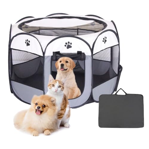 Fivtsme Welpenlaufstall,Hundehütte,Welpenstall,Tierlaufstall Faltbar für Kleintiere Hunde,Mobiler Hundezaun,74*74*43cm,Welpenauslauf Faltbar,Hundelaufstall,Wasserdichter Laufstall Welpen,Katzenhaus Fivtsme Welpenlaufstall,Hundehütte,Welpenstall,Tierlaufstall Faltbar für Kleintiere Hunde,Mobiler Hundezaun,74*74*43cm,Welpenauslauf Faltbar,Hundelaufstall,Wasserdichter Laufstall Welpen,Katzenhaus von Fivtsme