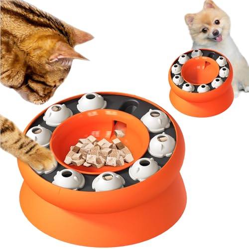 Fiyade Katzennapf, Interaktives Katzenspielzeug, Slow-Food-Katzennapf Katzenfutterschalen mit Ständer, Interaktives Spielzeug für Katzen Welpen, Katzen-Geburtstagsgeschenk von Fiyade