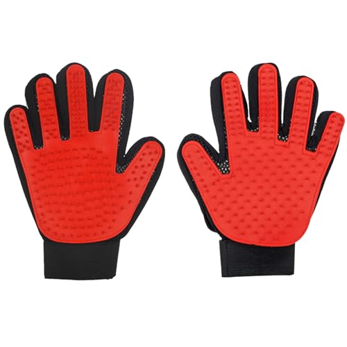 Fellpflege-Handschuh für Katzen und Hunde, effizienter Tierhaarentferner-Handschuh, sanftes Enthaarungswerkzeug mit weichen Gummispitzen, verstellbares Fünf-Finger-Design für komfortable Fellpflege, Fellpflege-Handschuh für Katzen und Hunde, effizienter Tierhaarentferner-Handschuh, sanftes Enthaarungswerkzeug mit weichen Gummispitzen, verstellbares Fünf-Finger-Design für komfortable Fellpflege, von Fizzix