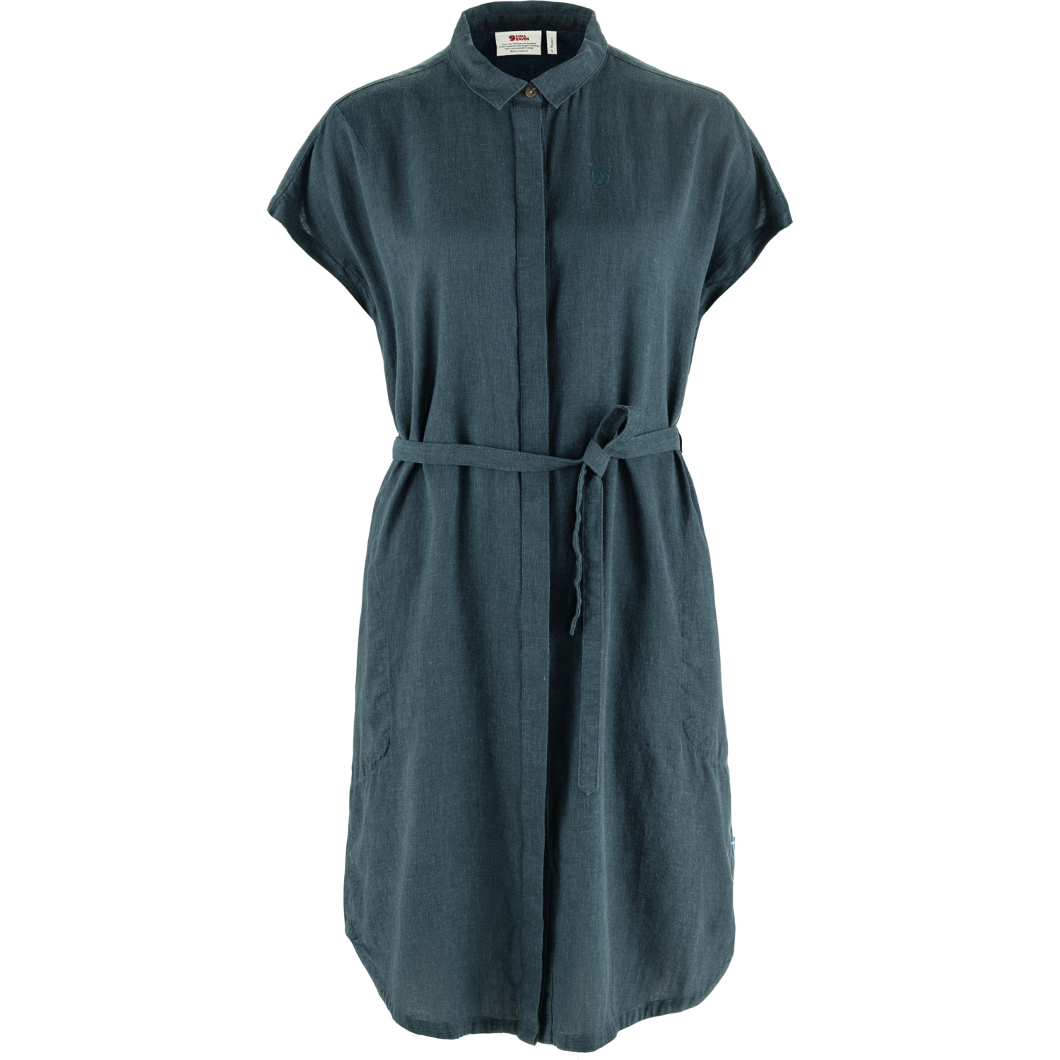Fjällräven Damen Blusenkleid Övik Hemp Dress W mountain blue, Gr. M Fjällräven Damen Blusenkleid Övik Hemp Dress W mountain blue, Gr. M von Fjällräven
