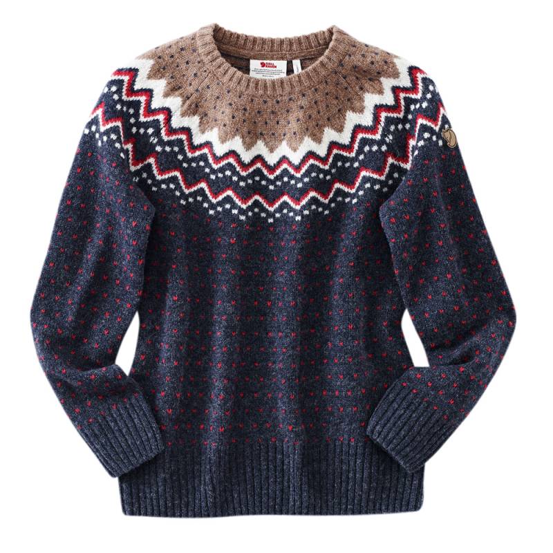 Fjällräven Damen Pullover Övik Knit Sweater W blau-rot, Gr. L Fjällräven Damen Pullover Övik Knit Sweater W blau-rot, Gr. L von Fjällräven
