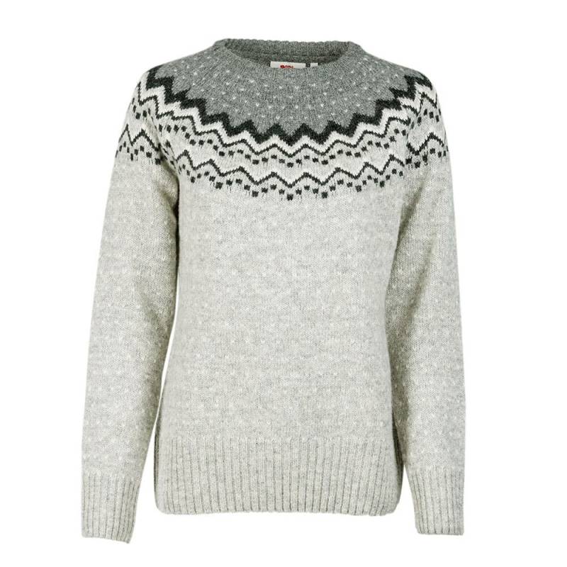 Fjällräven Damen Pullover Övik Knit Sweater W grey, Gr. L von Fjällräven