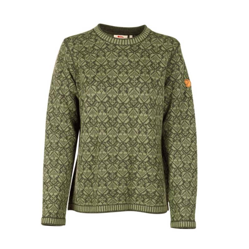 Fjällräven Damen Pullover Snow Round Neck Sweater W deep forest von Fjällräven