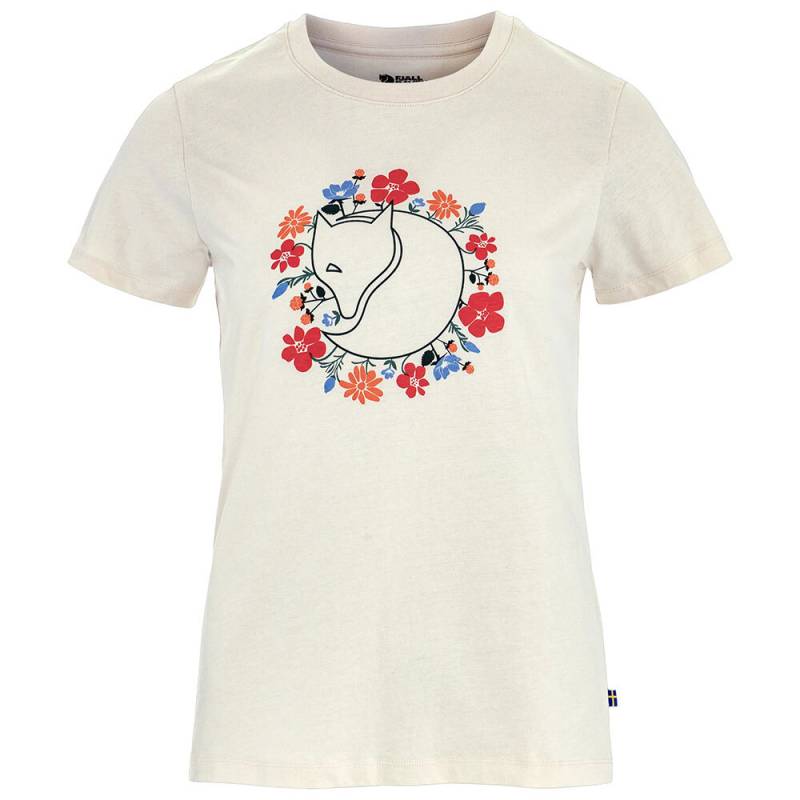 Fjällräven Damen T-Shirt Fjällblomster Fox T-Shirt W chalk white, Gr. M von Fjällräven