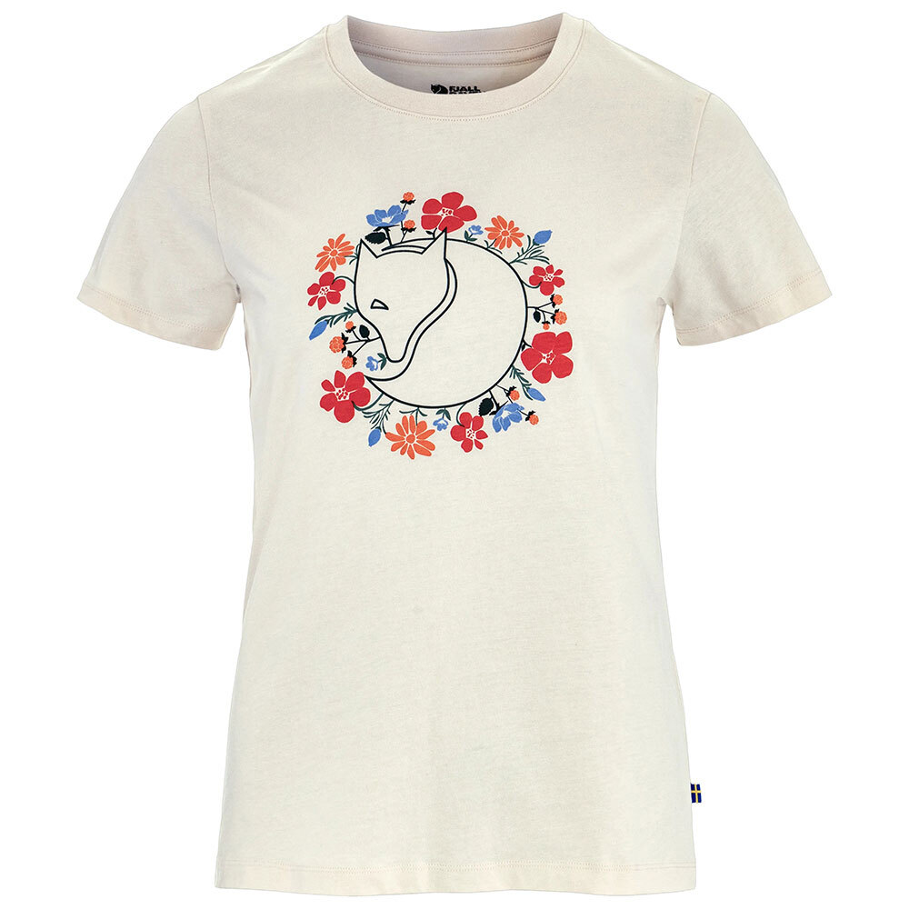 Fjällräven Damen T-Shirt Fjällblomster Fox T-Shirt W chalk white, Gr. XS von Fjällräven