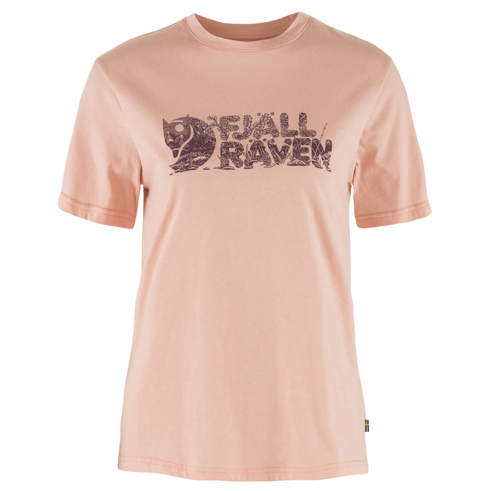 Fjällräven Damen T-Shirt Lush Logo T-Shirt W chalk rose, Gr. L von Fjällräven