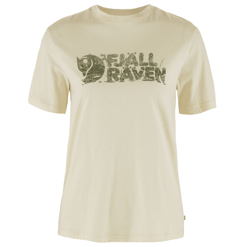 Fjällräven Damen T-Shirt Lush Logo T-Shirt W chalk white, Gr. L Fjällräven Damen T-Shirt Lush Logo T-Shirt W chalk white, Gr. L von Fjällräven