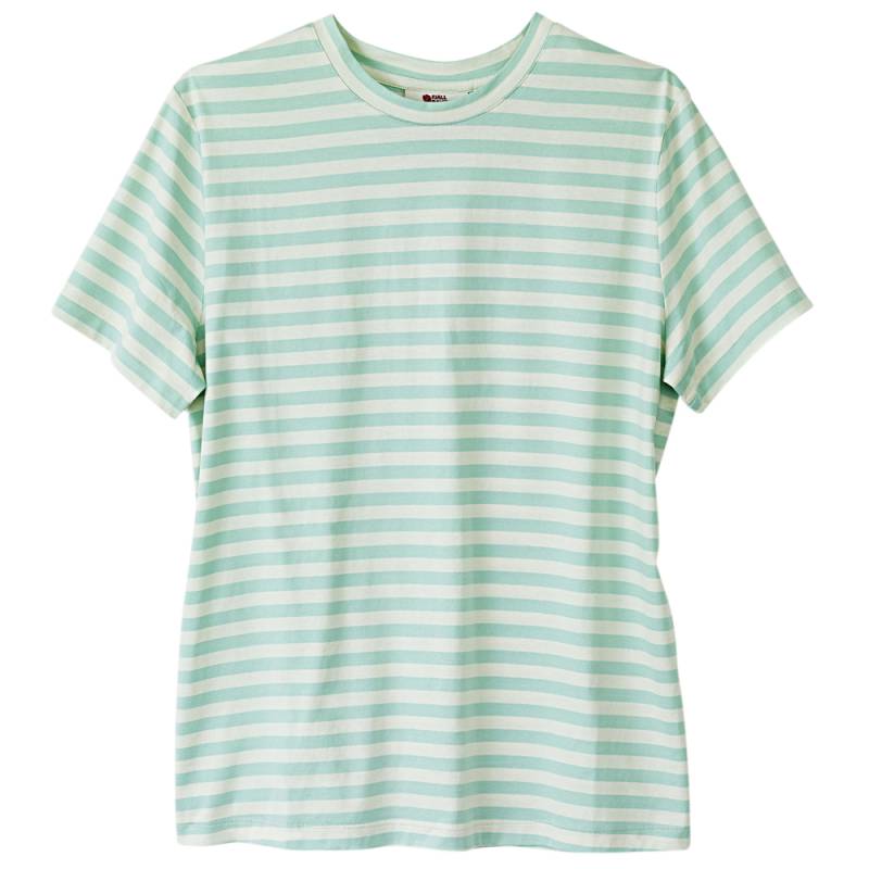 Fjällräven Damen T-Shirt Striped T-Shirt W grün-weiß, Gr. XS von Fjällräven
