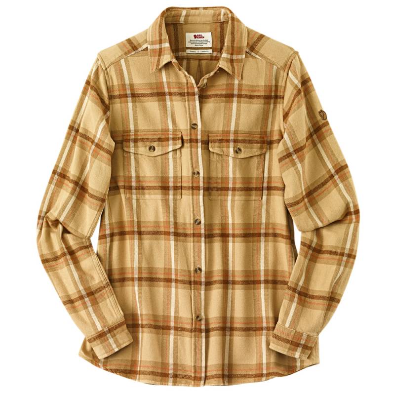 Fjällräven Damenbluse Övik Heavy Flannel Shirt W chalk white-dune beige, Gr. M von Fjällräven