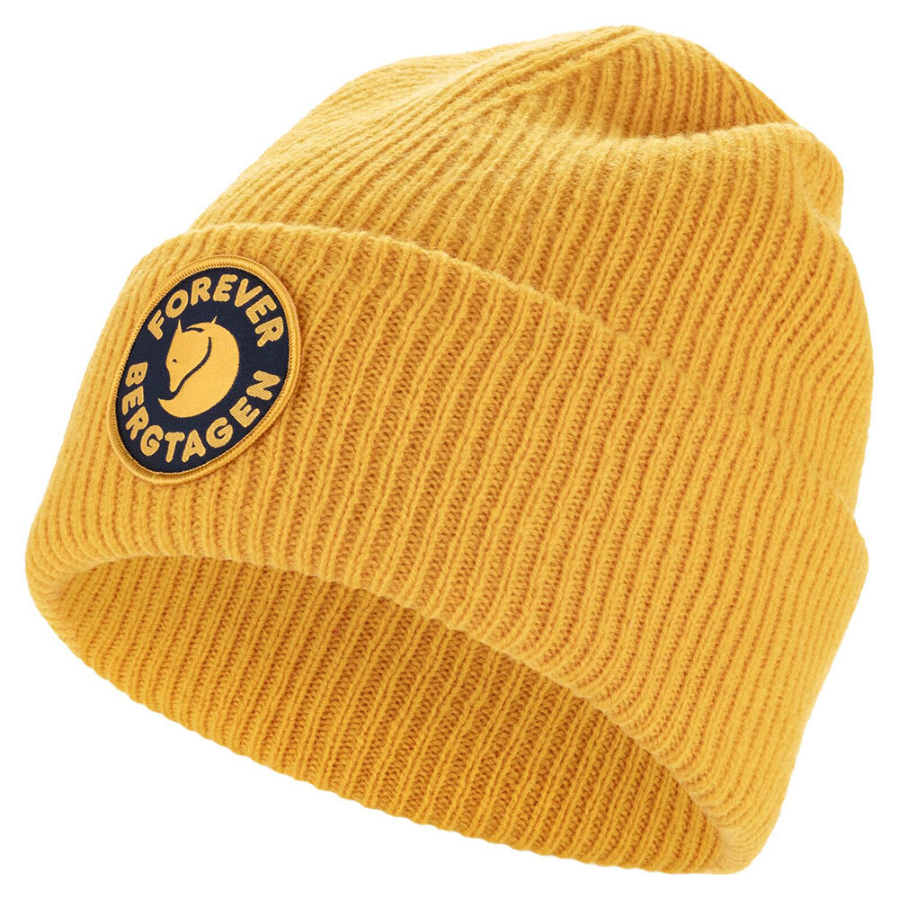 Fjällräven Mütze Bergtagen Forever Wool Bean mustard yellow von Fjällräven