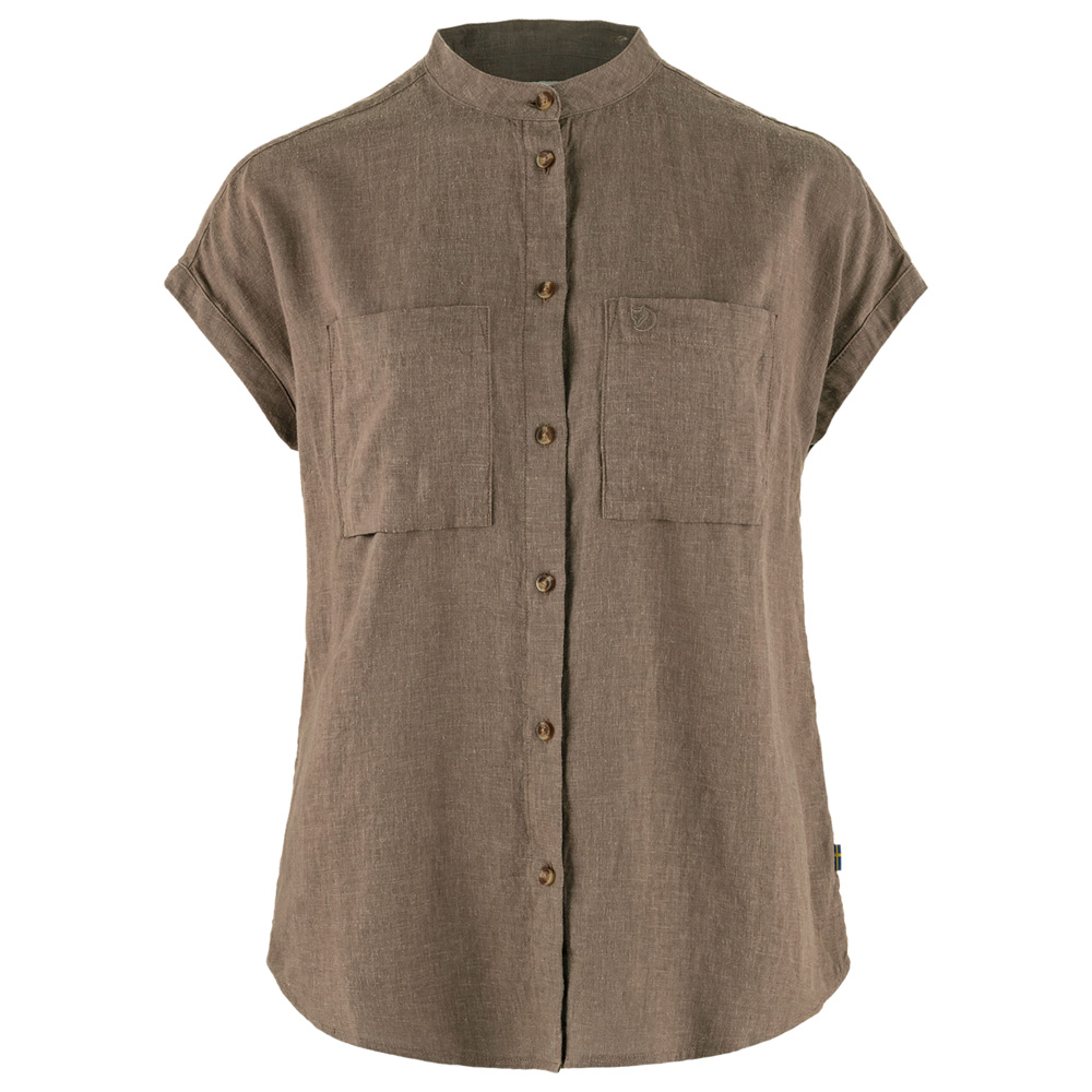 Fjällräven T-Shirt Övik Hemp Shirt W SS suede brown, Gr. XL von Fjällräven