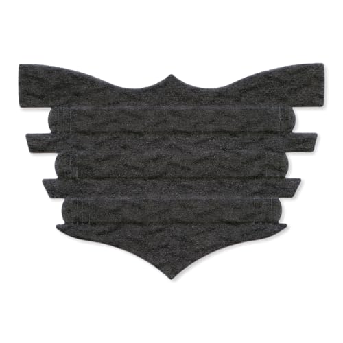 FLAIR Pferde-Nasenstreifen für Pferde, Schwarz, 6 Stück von Flair