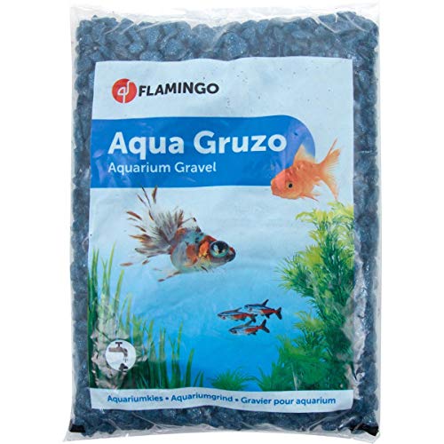 Flamingo Pet Products – Bright Neon Gravel Dark Blue Aquarium, 1 kg von Flamingo