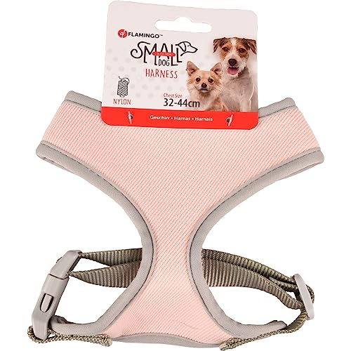 Flamingo Pet Products - Geschirr Small Dog Rosa S Hals 24 cm Körper verstellbar von 32 bis 44 cm für Hunde von Flamingo Pet Products