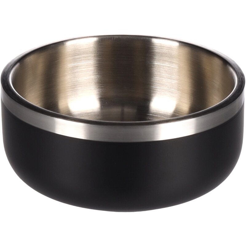 Doppelwandiger Wasser- und Futternapf Lora Schwarz/Silber 1,15... Doppelwandiger Wasser- und Futternapf Lora Schwarz/Silber 1,15... von Flamingo