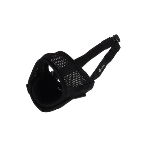 MAULBAND ROLO SCHWARZ L Nacken 39-86CM / Nase 21-25CM von Flamingo