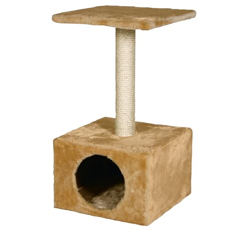 Karlie Amethyst, Katzen Kratzbaum, Plüsch/Sisal, Beige, 30x30x55 cm von Karlie