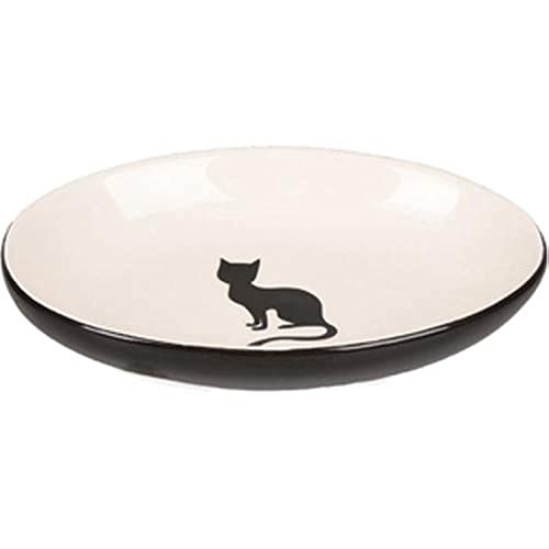 Flamingo 560687 Teller Katze Nala Keramisch Oval Schwarz-Weiss 90 ml 13 cm Flamingo 560687 Teller Katze Nala Keramisch Oval Schwarz-Weiss 90 ml 13 cm von Flamingo