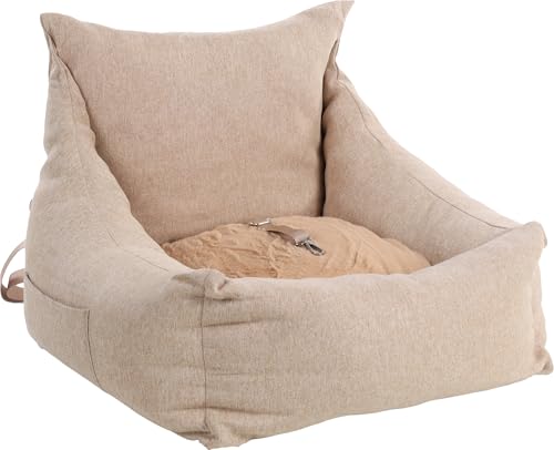 Flamingo Autostoel Megan - Beige, 62 x 62 x 38 cm, Komfort und Sicherheit für mittelgroße bis große Hunde wie Labrador, Golden Retriever, Border Collie, Deutscher Schäferhund usw. Flamingo Autostoel Megan - Beige, 62 x 62 x 38 cm, Komfort und Sicherheit für mittelgroße bis große Hunde wie Labrador, Golden Retriever, Border Collie, Deutscher Schäferhund usw. von Flamingo
