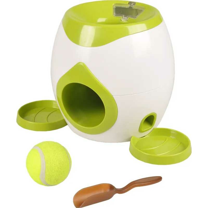 Flamingo Apportier- und Leckerlie-Spielzeug +Tennisball grau/grün Flamingo Apportier- und Leckerlie-Spielzeug +Tennisball grau/grün von Flamingo