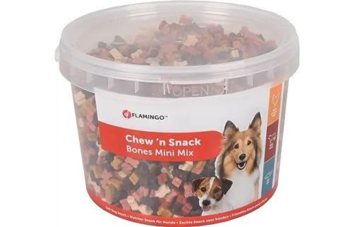 Flamingo Chew'N Snack Mini Bones Mix, 1er Pack (1 x 1.8 kg) von Flamingo