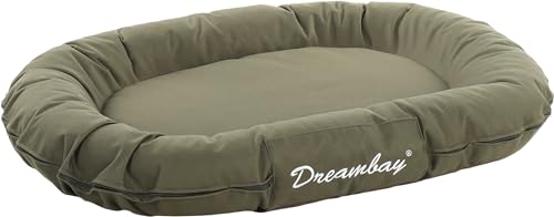 Flamingo Dreambay Ovales Hundebett – 80x60x14 cm, Perfekt für Beagle, Cocker Spaniel, Bulldogge, Border Collie usw. von Flamingo