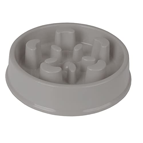 Flamingo FUTTERNAPF Baba Slow Feeder GRAU Durchmesser 16,5CM 500ML von Flamingo
