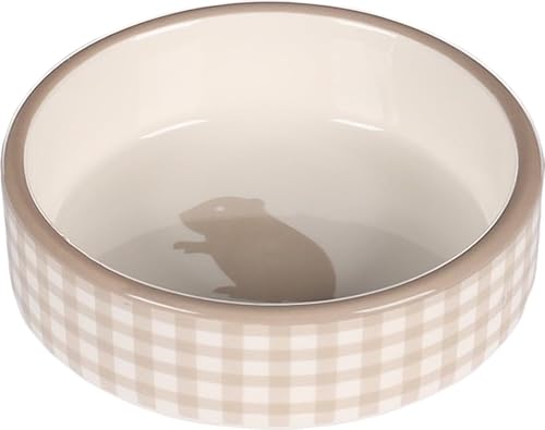 Flamingo FUTTERNAPF Hamster Mylo Keramik BEIGE-Weiss RUND 100ML 8,5x3CM Flamingo FUTTERNAPF Hamster Mylo Keramik BEIGE-Weiss RUND 100ML 8,5x3CM von Flamingo