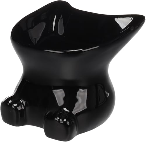 Flamingo Futter- UND TRINKNAPF Doby SCHWARZ 11x11x12CM 120ML von Flamingo