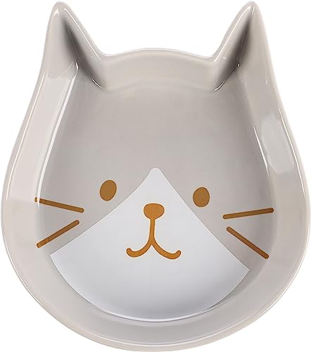 Flamingo Futter- und Trinknapf für Katze Kapo Hellgrau - 250ML - Keramik - Spülmaschinenfest von Flamingo