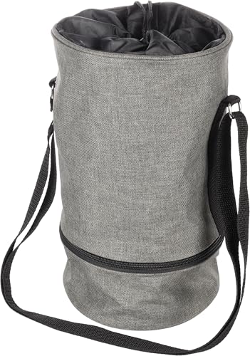 Flamingo Futterbehälter mit futternapf Buster dunkergrau 4L - 17,5x17,5x31cm - Abnehmbarer Futternapf unten - Öffnung oben mit Tunnelzug und verstellbarer Schultergurt Flamingo Futterbehälter mit futternapf Buster dunkergrau 4L - 17,5x17,5x31cm - Abnehmbarer Futternapf unten - Öffnung oben mit Tunnelzug und verstellbarer Schultergurt von Flamingo