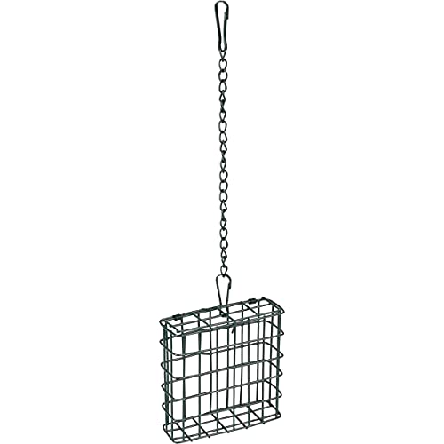 Flamingo Futterblockhalter Smilla – Premium-Qualität – Metall grün 10x3,5x10cm von Flamingo