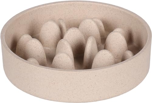Flamingo Futternapf Slow Feeder Greni Rund – Beige | 410 ml | Verhindert Schlingen | Nachhaltig & Stilvoll Flamingo Futternapf Slow Feeder Greni Rund – Beige | 410 ml | Verhindert Schlingen | Nachhaltig & Stilvoll von Flamingo