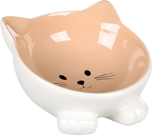 Flamingo Fress- und Trinknapf Puzi Taupe – 125ml, Glasierte Keramik, Langlebig und Stilvoll, Sehr Beliebt für Katzen! Flamingo Fress- und Trinknapf Puzi Taupe – 125ml, Glasierte Keramik, Langlebig und Stilvoll, Sehr Beliebt für Katzen! von Flamingo