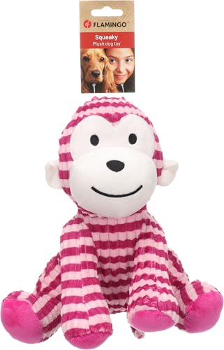 Flamingo Hundespielzeug Azor AFFE – Rosa – 23 cm | Kuschelig, verspielt & einzigartig! von Flamingo