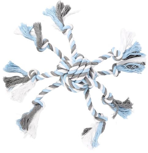 Flamingo Hundespielzeug Jim – Knotenball Octopus Blau | 40 × 40 × 9 cm | Zahnpflegend & Langlebig Flamingo Hundespielzeug Jim – Knotenball Octopus Blau | 40 × 40 × 9 cm | Zahnpflegend & Langlebig von Flamingo