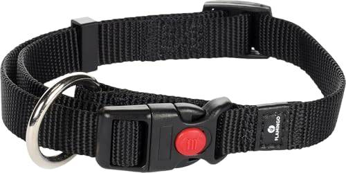 Flamingo Halsband Ziggi Schwarz – S | 30-45 cm x 15 mm x 2 mm, Verstellbar, Mit Zugentlastung, Langlebig und Designvoll – Perfekt für Mittelgroße Hunde! Flamingo Halsband Ziggi Schwarz – S | 30-45 cm x 15 mm x 2 mm, Verstellbar, Mit Zugentlastung, Langlebig und Designvoll – Perfekt für Mittelgroße Hunde! von Flamingo