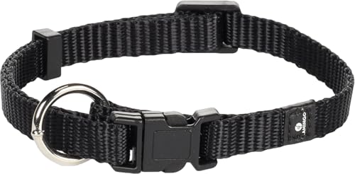 Flamingo Halsband Ziggi Schwarz – XS | 20-35 cm x 10 mm x 2 mm, Verstellbar, Mit Zugentlastung, Langlebig und Designvoll – Perfekt für Kleine Hunde! Flamingo Halsband Ziggi Schwarz – XS | 20-35 cm x 10 mm x 2 mm, Verstellbar, Mit Zugentlastung, Langlebig und Designvoll – Perfekt für Kleine Hunde! von Flamingo