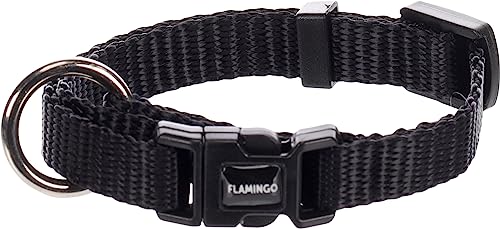 Flamingo Halsband Ziggi Schwarz – XXS | 15-25 cm x 10 mm x 2 mm, Verstellbar, Mit Zugentlastung, Langlebig und Designvoll – Perfekt für Kleine Hunde! Flamingo Halsband Ziggi Schwarz – XXS | 15-25 cm x 10 mm x 2 mm, Verstellbar, Mit Zugentlastung, Langlebig und Designvoll – Perfekt für Kleine Hunde! von Flamingo