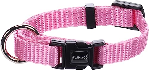 Flamingo Halsband für Hund Ziggi rosa XXS - 15-25cm 10mm - Stufenlos verstellbar - Mit zugentlastung Flamingo Halsband für Hund Ziggi rosa XXS - 15-25cm 10mm - Stufenlos verstellbar - Mit zugentlastung von Flamingo
