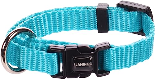 Flamingo Halsband für Hund Ziggi türkis XXS - 15-25cm 10mm - Stufenlos verstellbar - Mit zugentlastung Flamingo Halsband für Hund Ziggi türkis XXS - 15-25cm 10mm - Stufenlos verstellbar - Mit zugentlastung von Flamingo