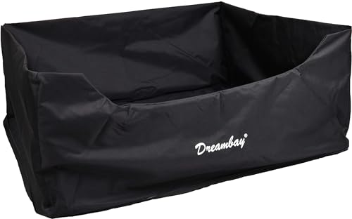 Flamingo Hülle für Korb Dreambay® Rechteck Schwarz 120x95x28cm von Flamingo