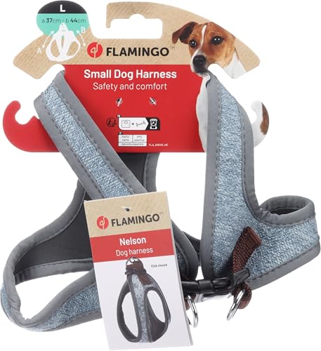 Flamingo Hund Geschirr Step&Go Nelson Blau L 37cm 44cm Flamingo Hund Geschirr Step&Go Nelson Blau L 37cm 44cm von Flamingo