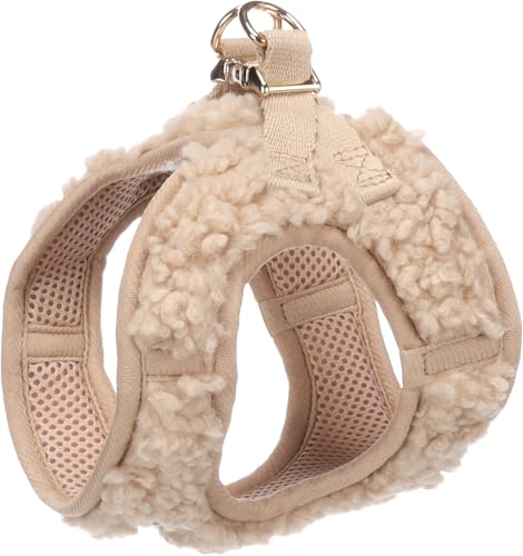 Flamingo Step&Go Hundegeschirr Pookie – Beige – Größe XS (A: 28–30 cm, B: 30–32 cm, 5 mm) – Weiches Fleecegeschirr mit Klettverschluss, Klickschnalle und goldfarbenen Details Flamingo Step&Go Hundegeschirr Pookie – Beige – Größe XS (A: 28–30 cm, B: 30–32 cm, 5 mm) – Weiches Fleecegeschirr mit Klettverschluss, Klickschnalle und goldfarbenen Details von Flamingo
